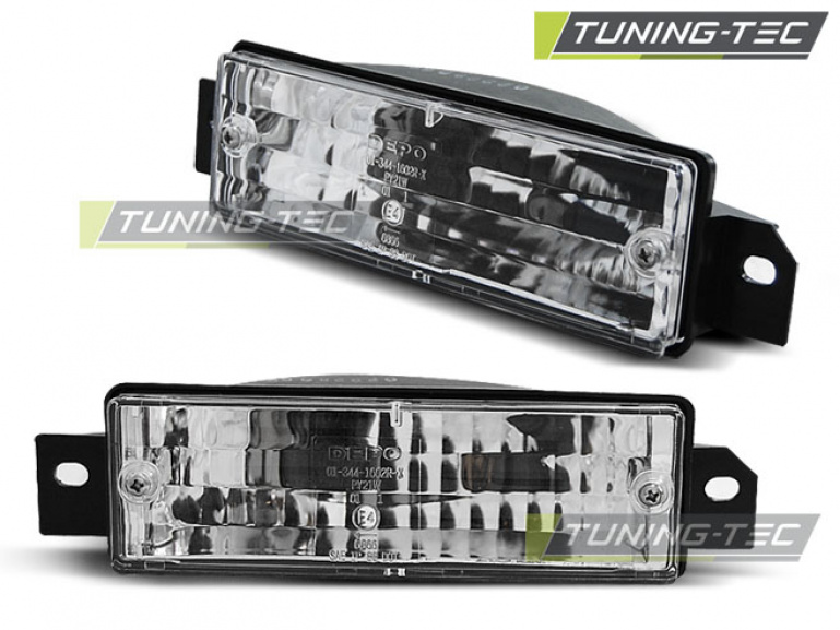 Upgrade Klarglas Frontblinker für BMW 3er E30 Limousine/Touring/Coupe/Cabrio 87-94 chrom